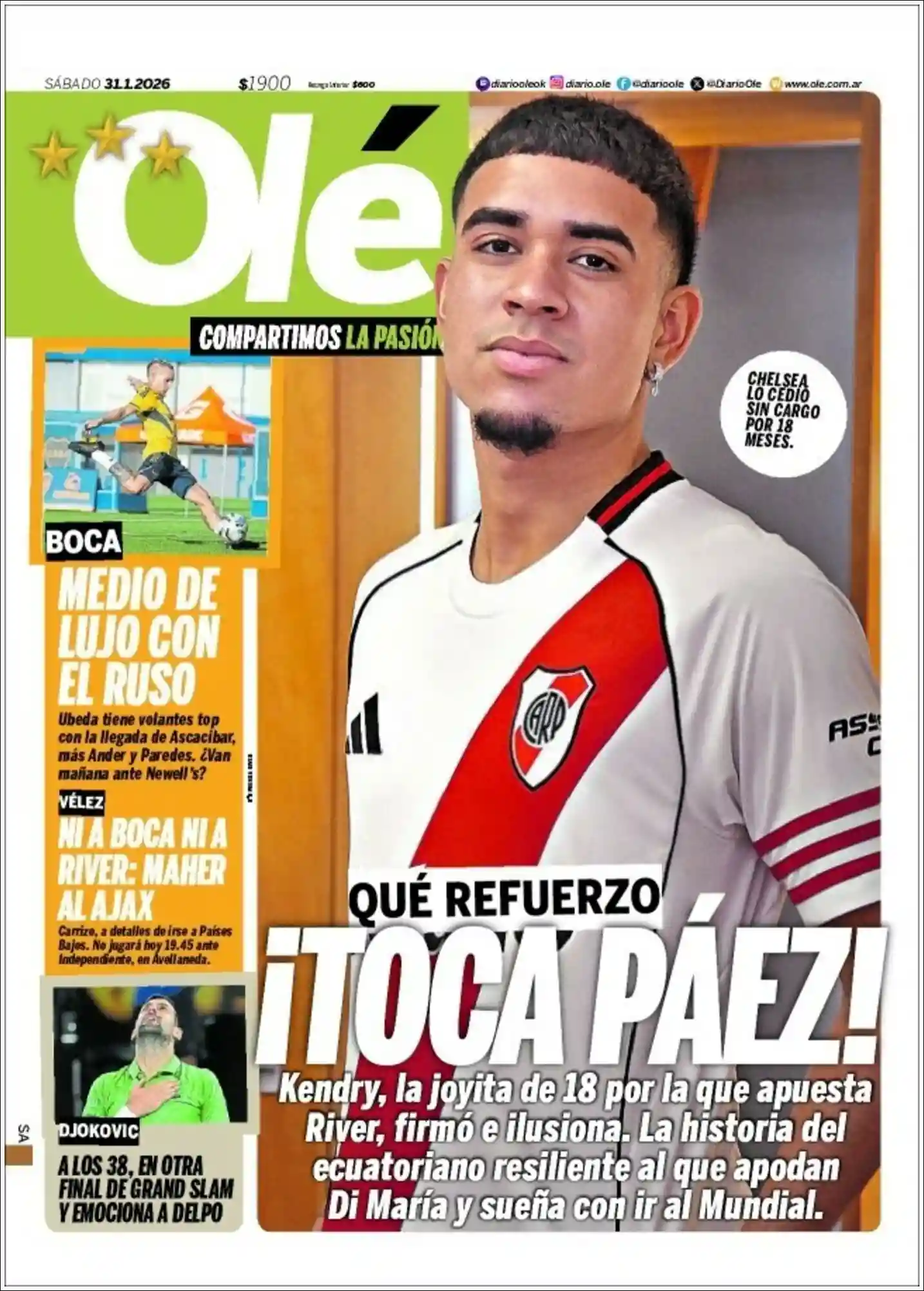 Evolucion Streaming | AGENCIA DE GUARDIA - Tapa del diario Ole